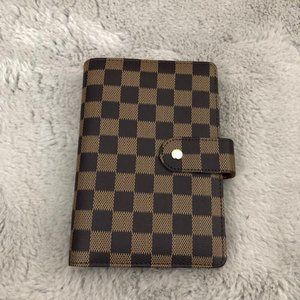 Brown Checkered  A6 Planner Cover - Budget Binder